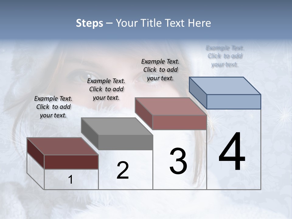 Snow Female Cute PowerPoint Template