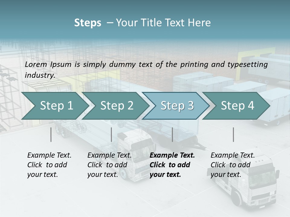 Project Shipment Design PowerPoint Template