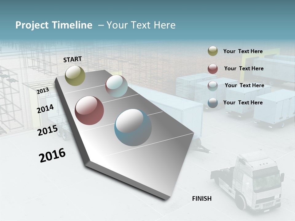 Project Shipment Design PowerPoint Template