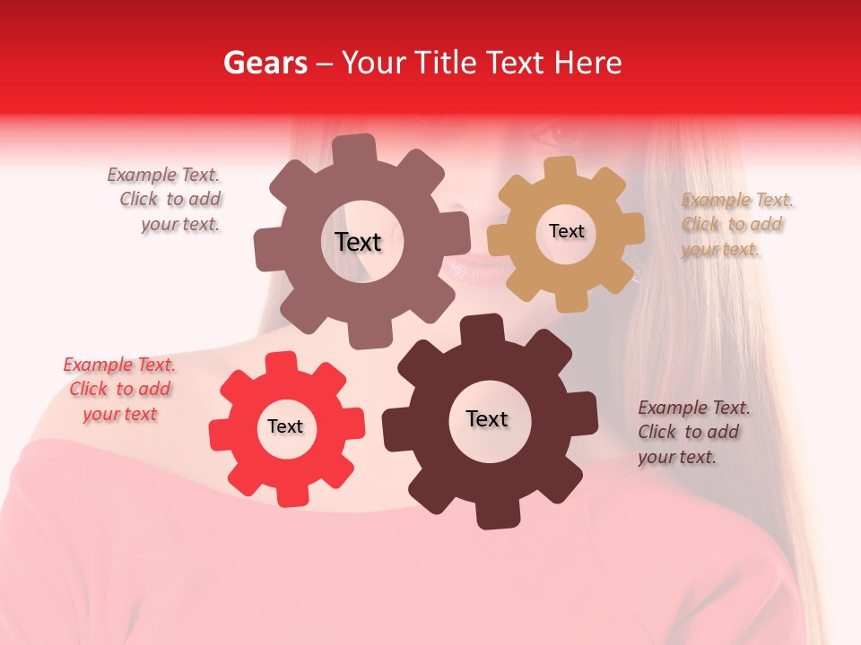 Pretty White Background Cheerful PowerPoint Template