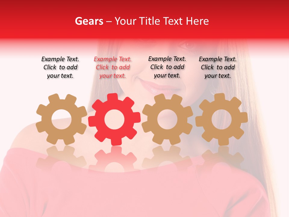 Pretty White Background Cheerful PowerPoint Template