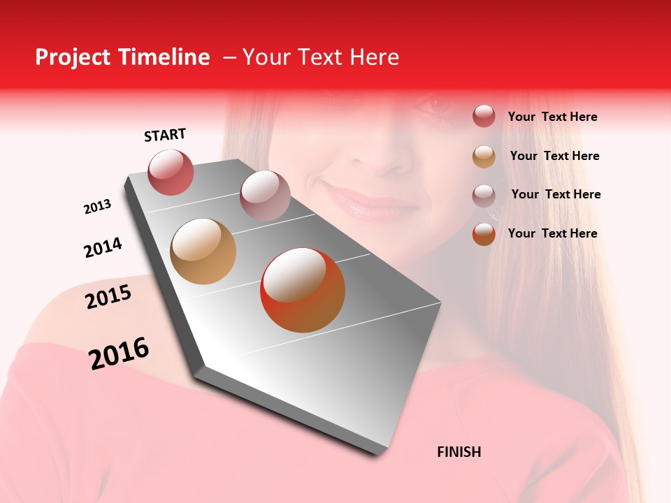 Pretty White Background Cheerful PowerPoint Template