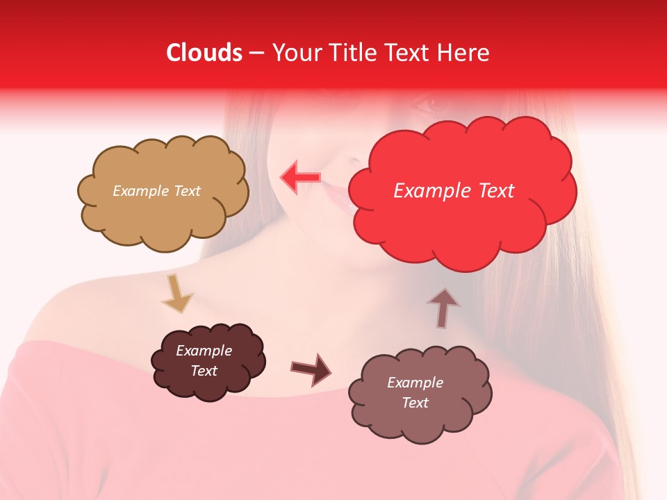 Pretty White Background Cheerful PowerPoint Template