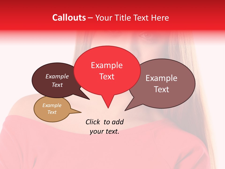 Pretty White Background Cheerful PowerPoint Template