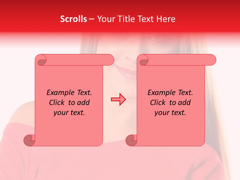 Pretty White Background Cheerful PowerPoint Template