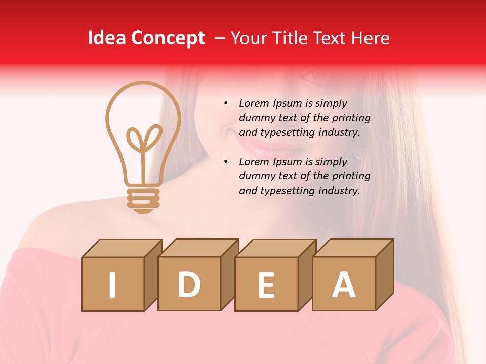 Pretty White Background Cheerful PowerPoint Template