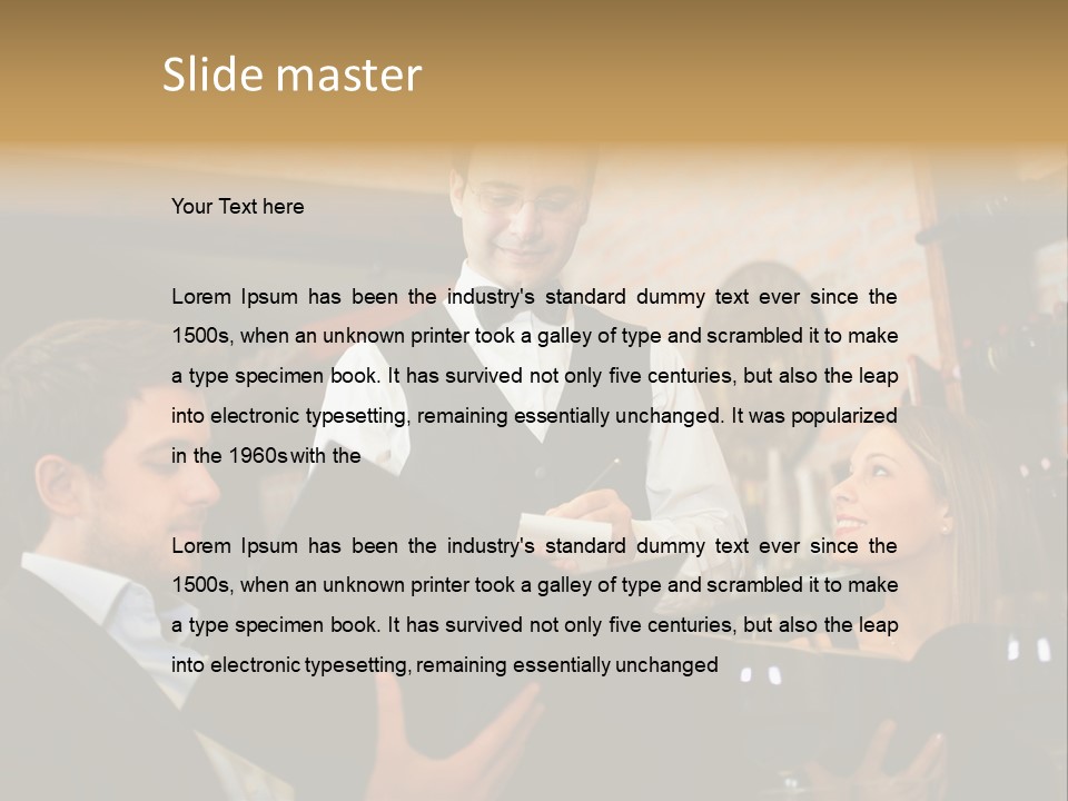 Food Menu Luxury PowerPoint Template