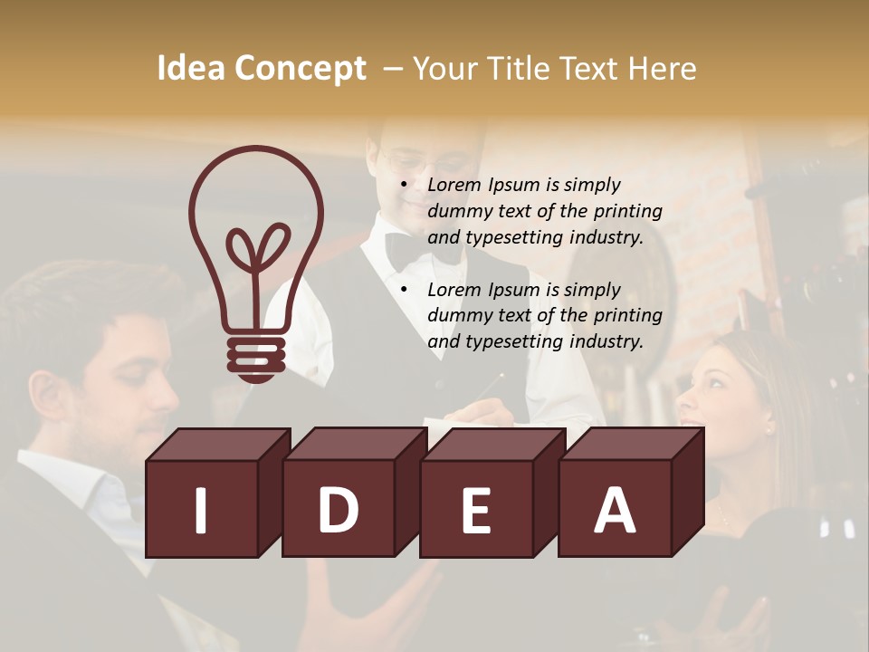 Food Menu Luxury PowerPoint Template