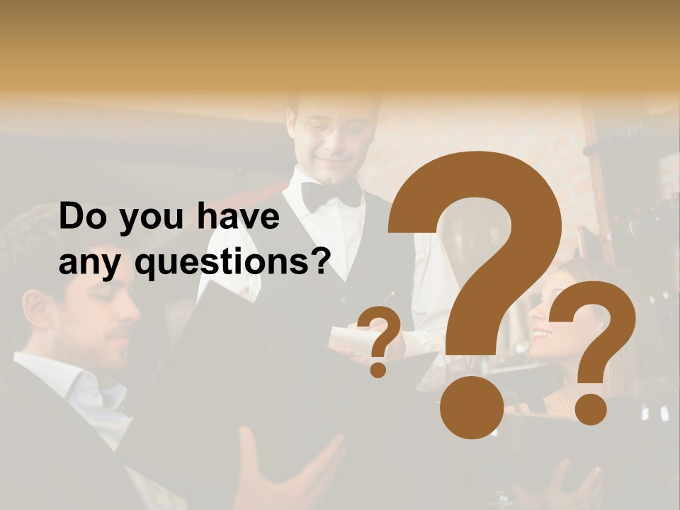 Food Menu Luxury PowerPoint Template