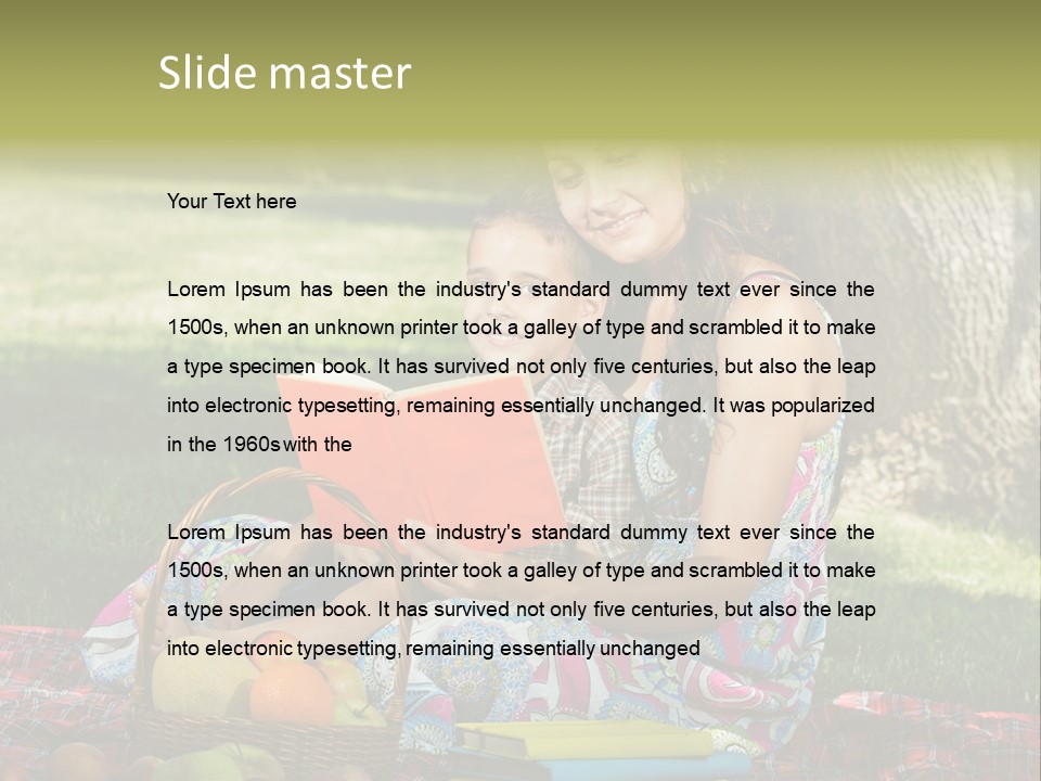 Summer Young Caucasian PowerPoint Template