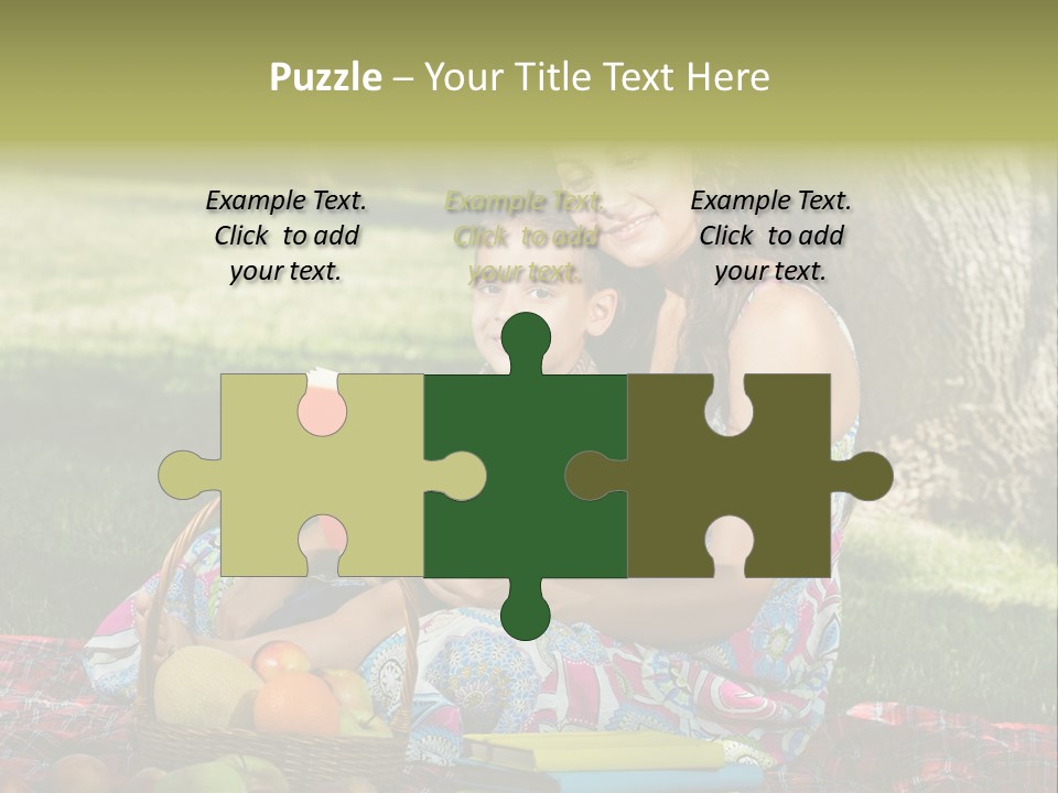 Summer Young Caucasian PowerPoint Template