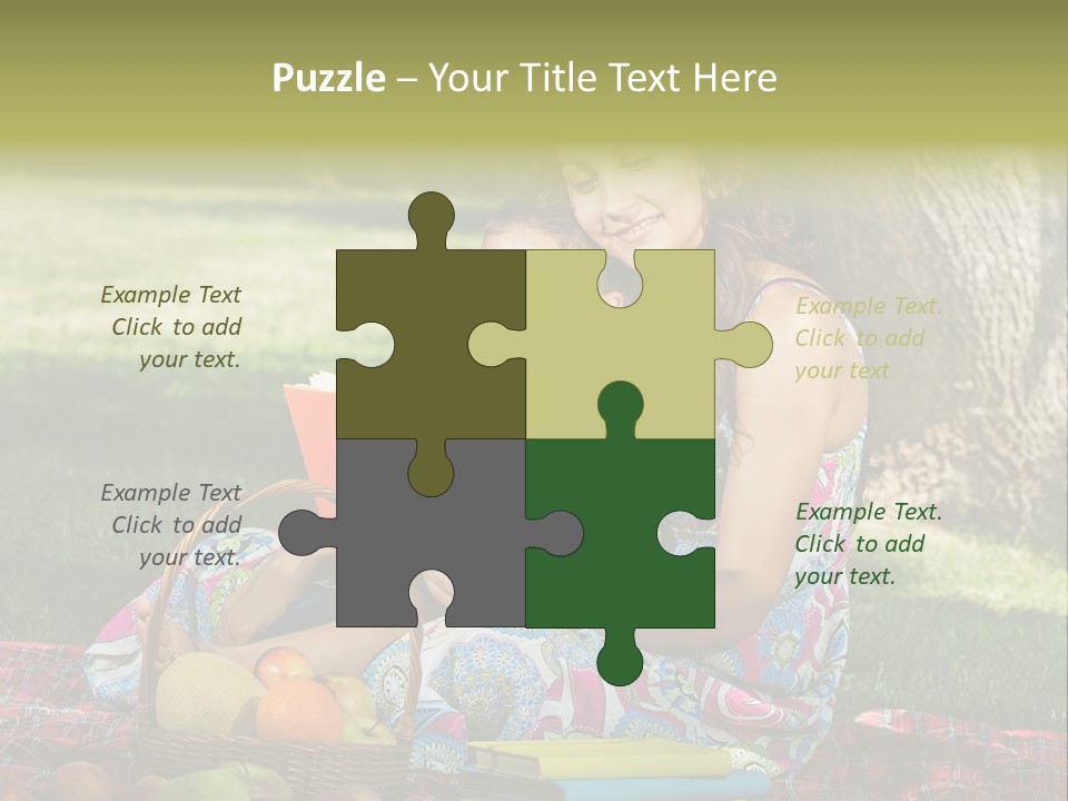 Summer Young Caucasian PowerPoint Template