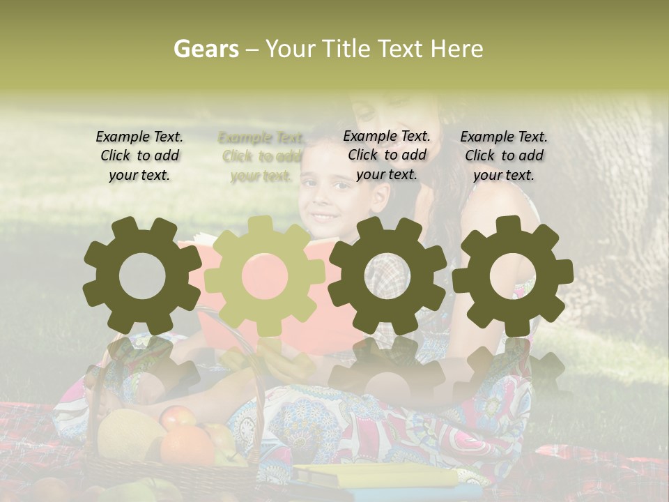 Summer Young Caucasian PowerPoint Template