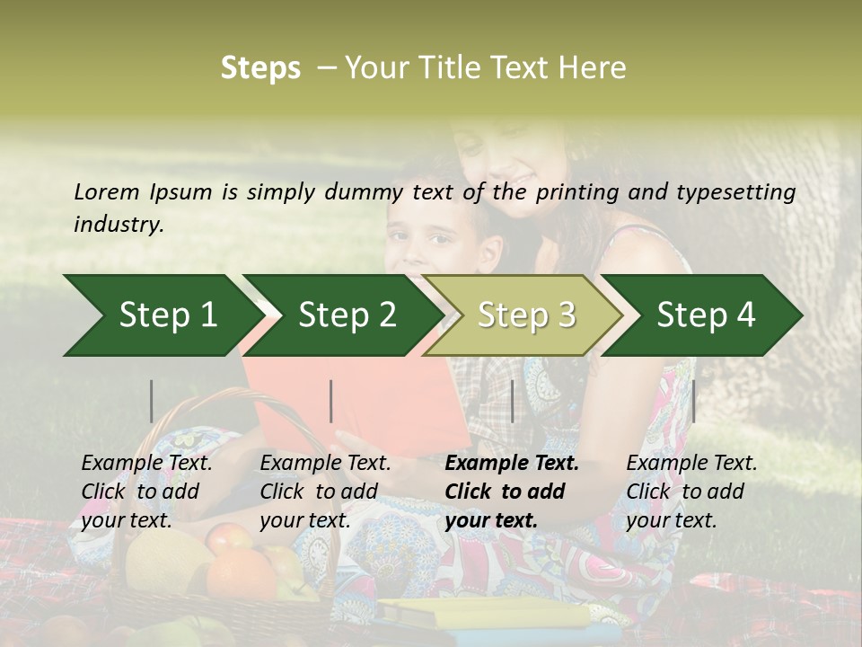 Summer Young Caucasian PowerPoint Template