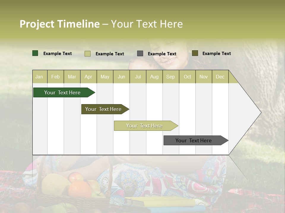 Summer Young Caucasian PowerPoint Template