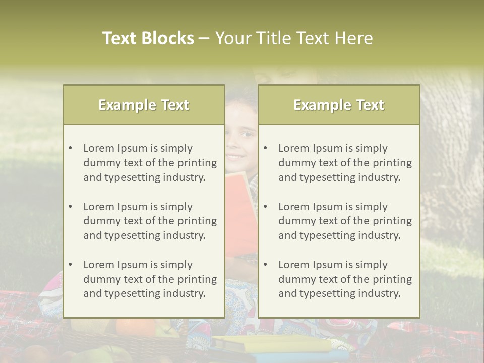 Summer Young Caucasian PowerPoint Template