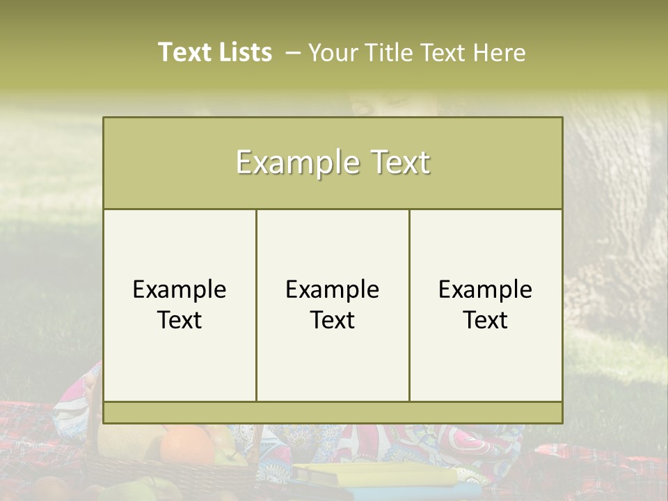 Summer Young Caucasian PowerPoint Template
