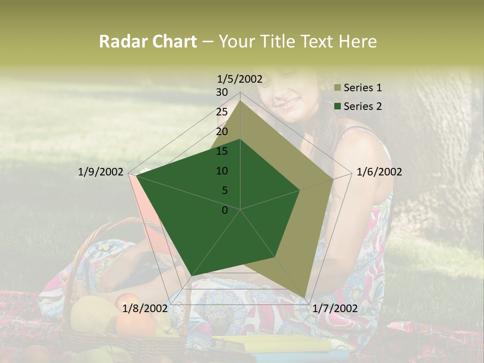Summer Young Caucasian PowerPoint Template