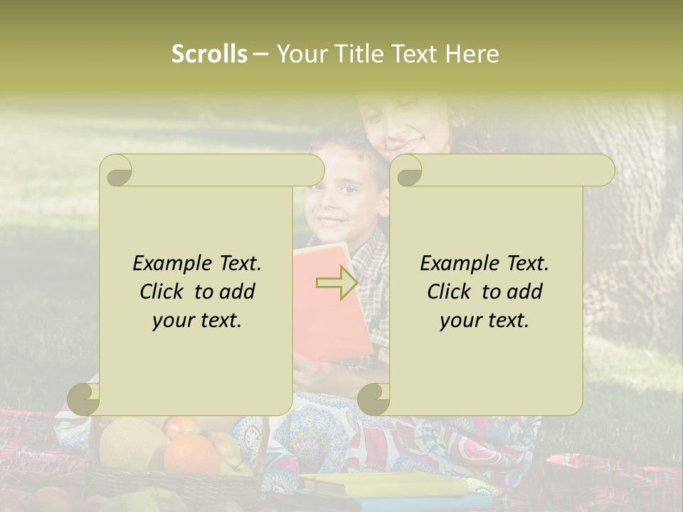 Summer Young Caucasian PowerPoint Template