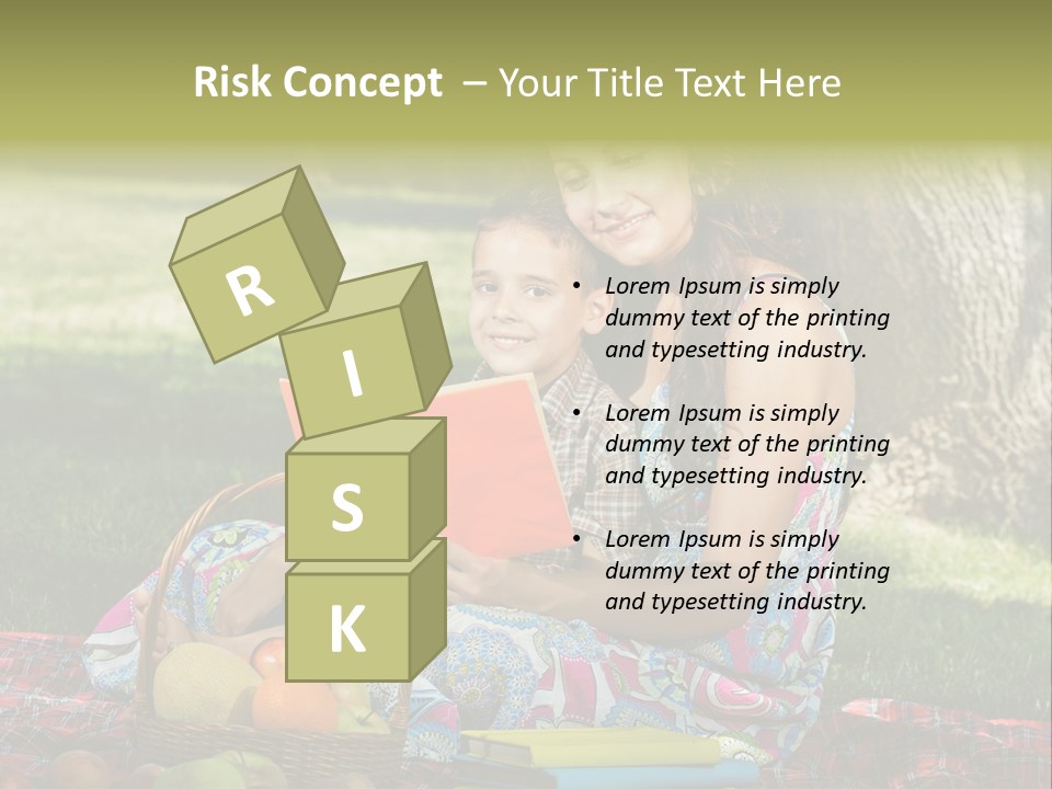 Summer Young Caucasian PowerPoint Template