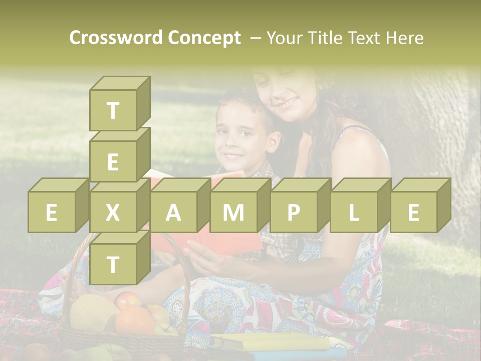 Summer Young Caucasian PowerPoint Template