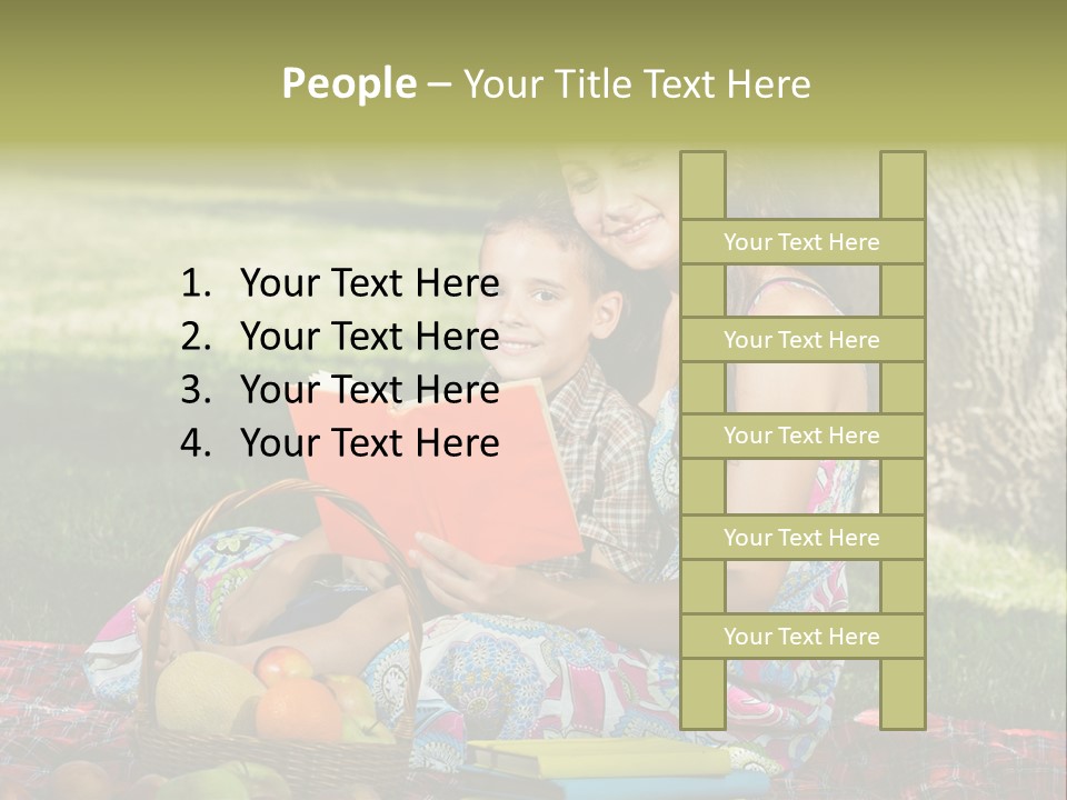 Summer Young Caucasian PowerPoint Template