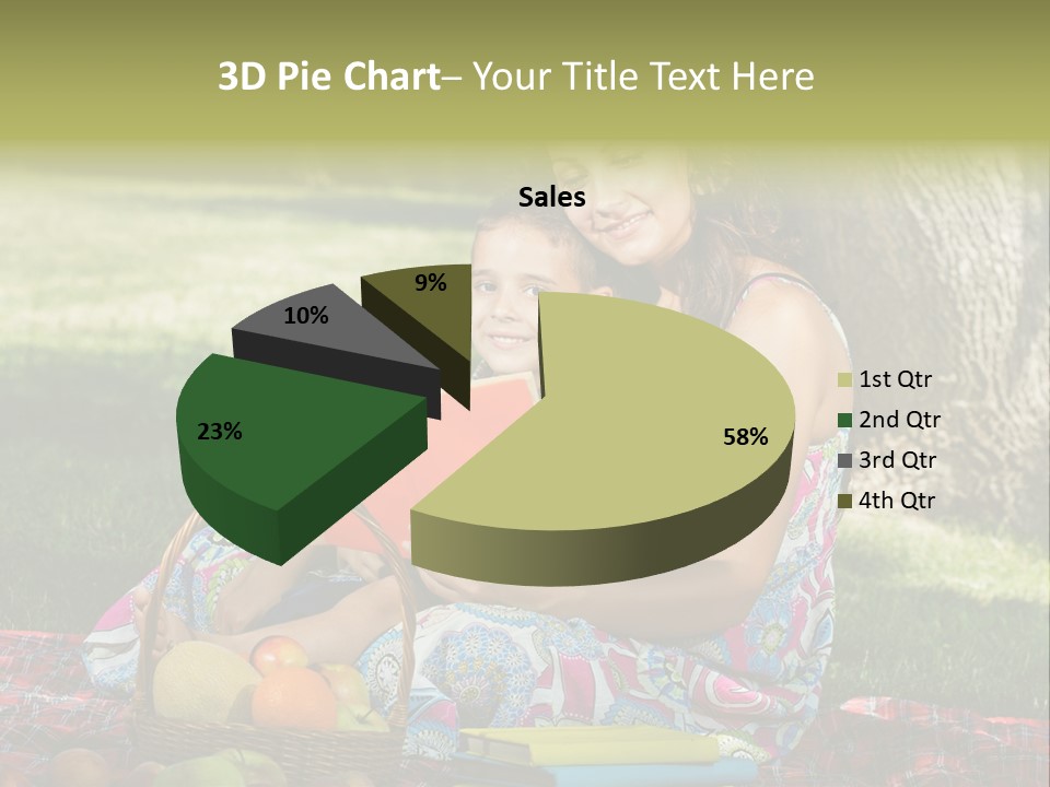 Summer Young Caucasian PowerPoint Template