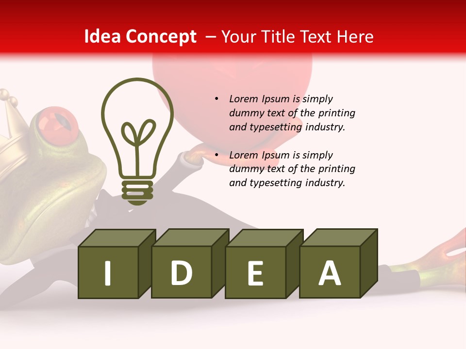 King Crown Closeup PowerPoint Template