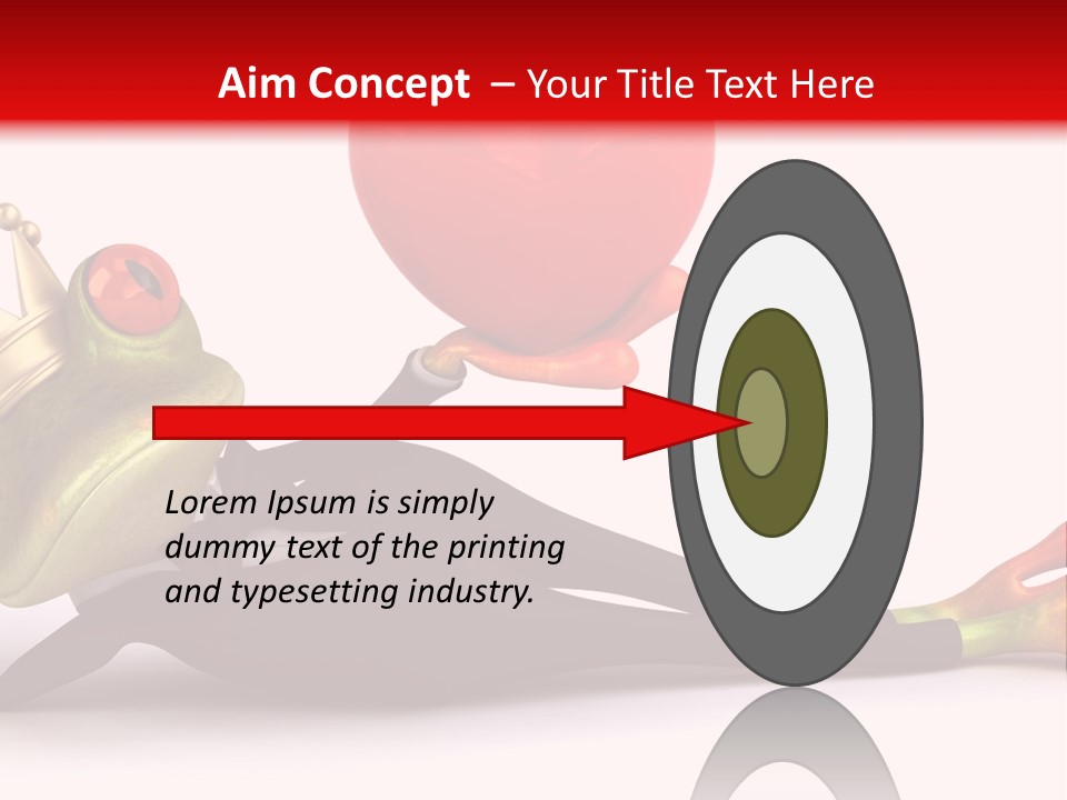 King Crown Closeup PowerPoint Template