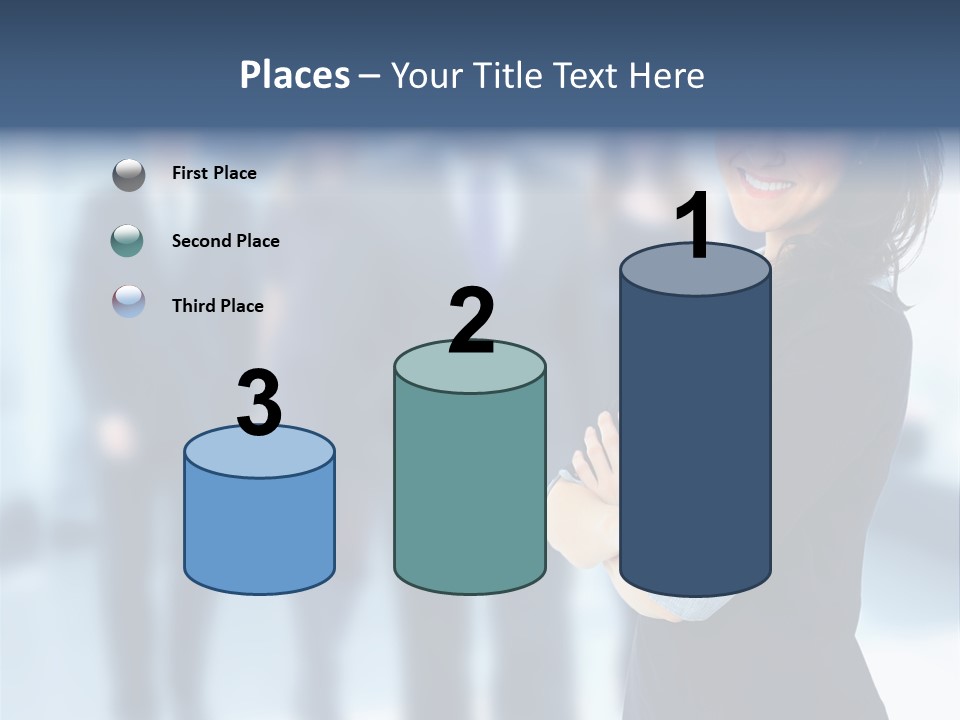 Competitive Stylish Brunette PowerPoint Template