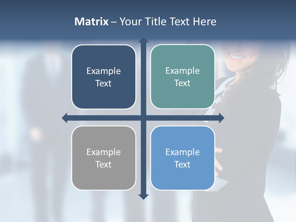 Competitive Stylish Brunette PowerPoint Template