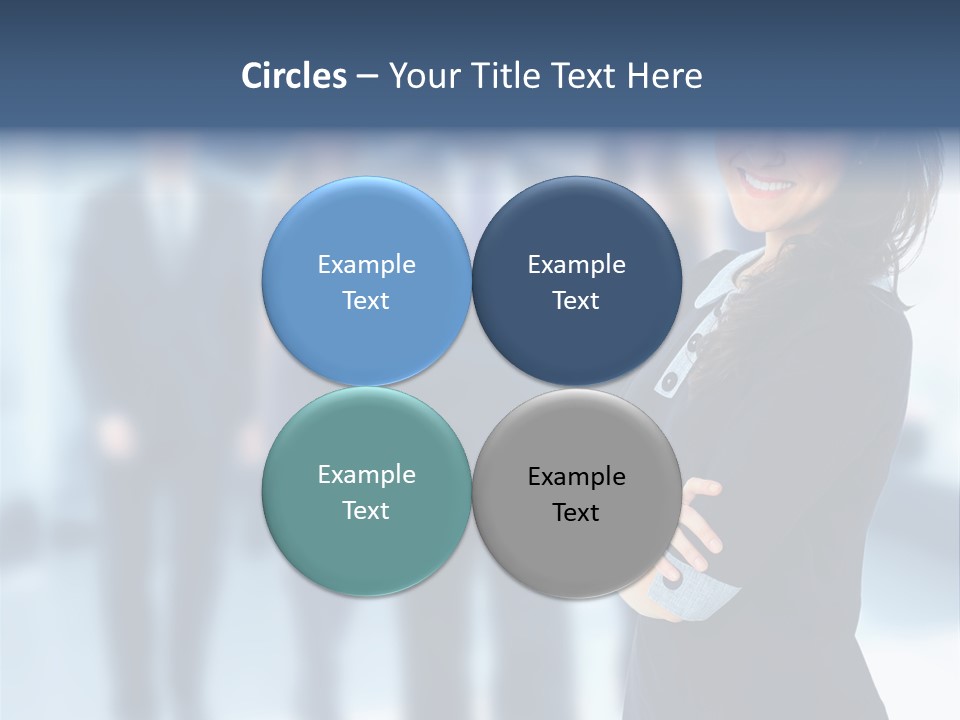 Competitive Stylish Brunette PowerPoint Template