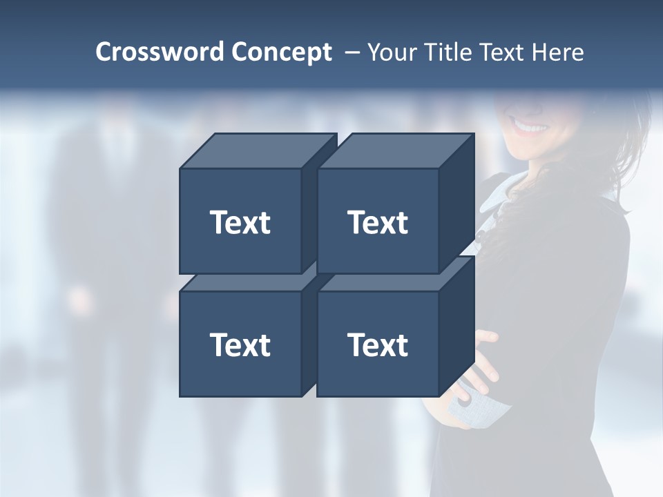 Competitive Stylish Brunette PowerPoint Template