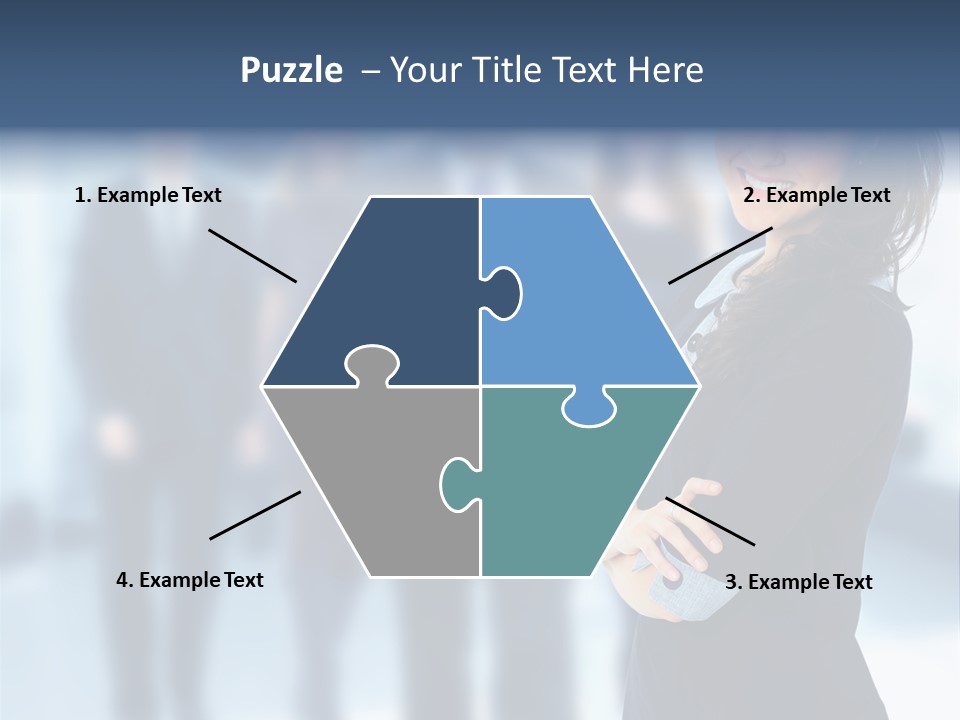 Competitive Stylish Brunette PowerPoint Template