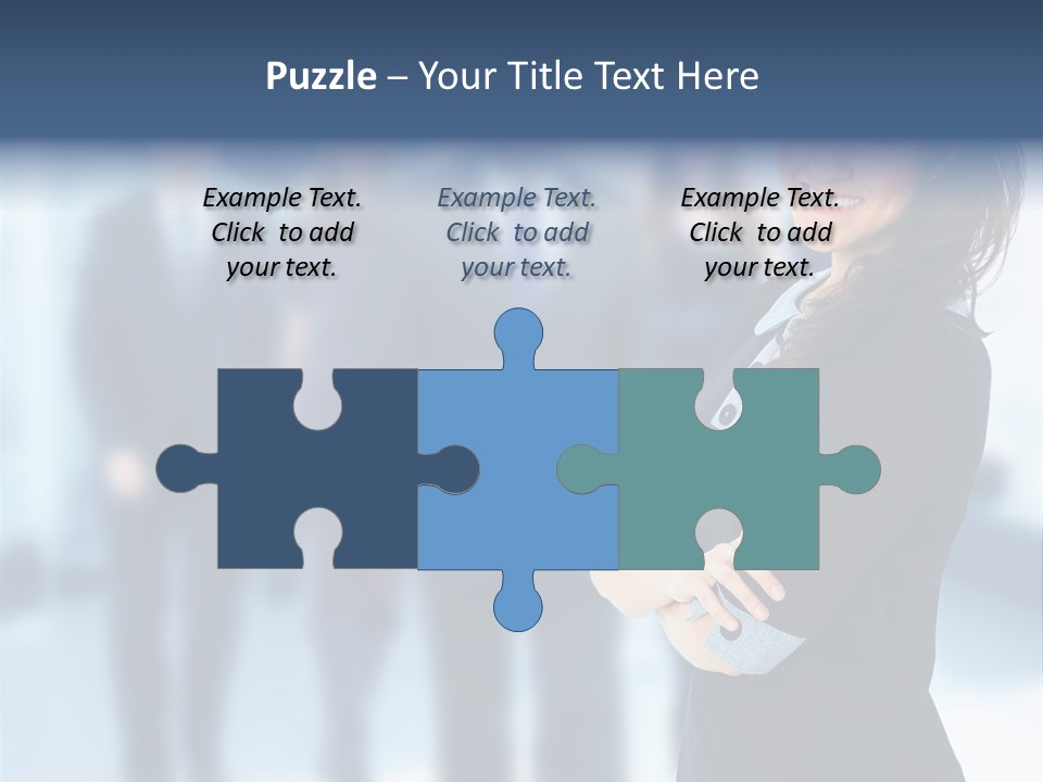 Competitive Stylish Brunette PowerPoint Template