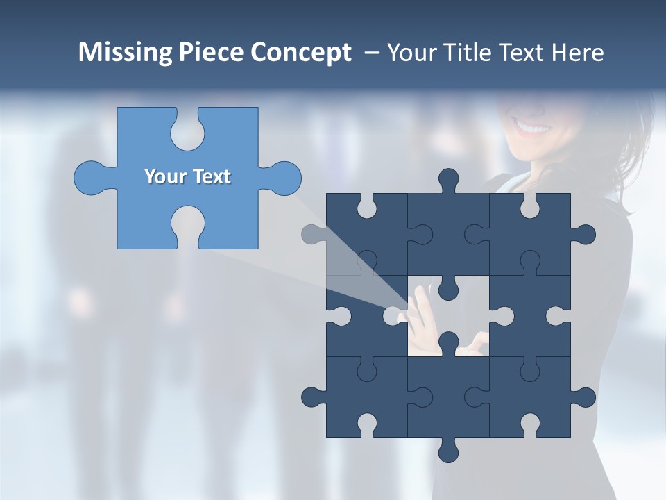 Competitive Stylish Brunette PowerPoint Template