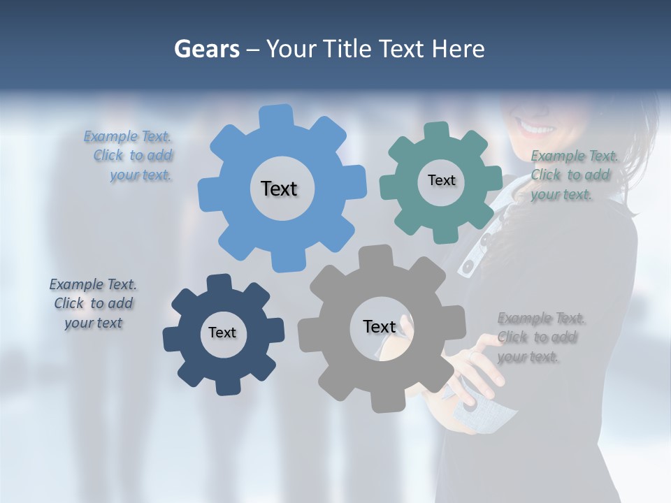 Competitive Stylish Brunette PowerPoint Template