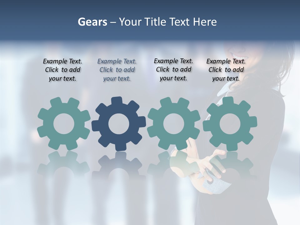 Competitive Stylish Brunette PowerPoint Template