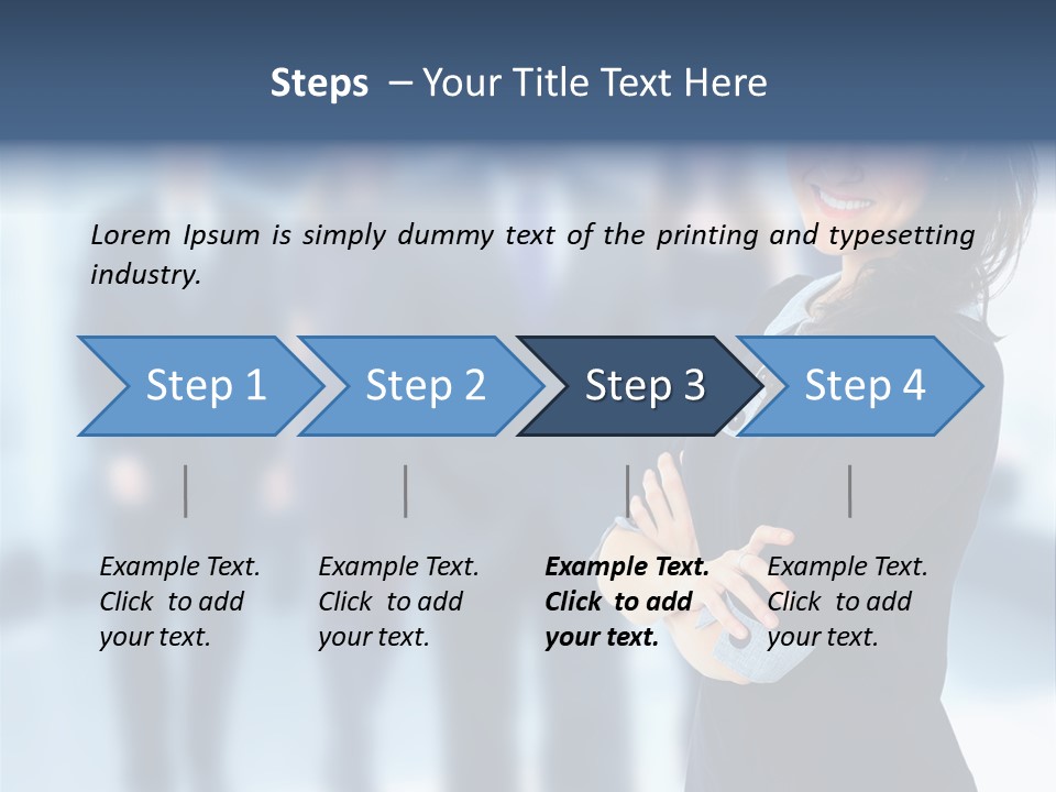 Competitive Stylish Brunette PowerPoint Template