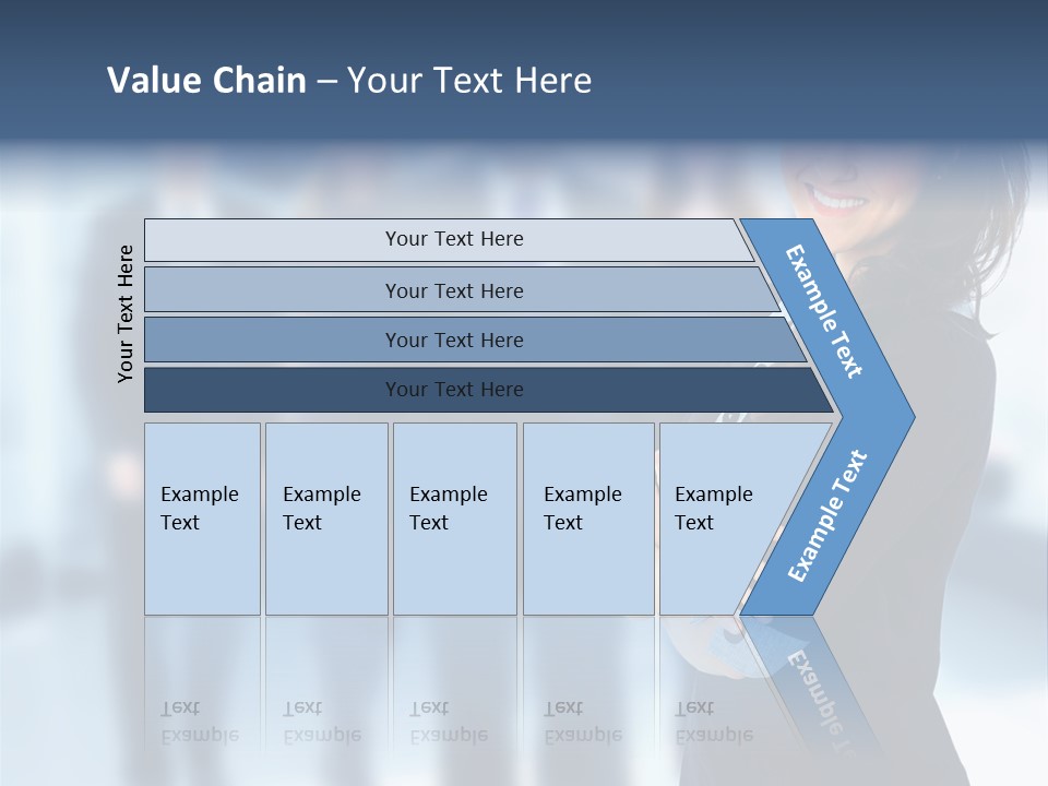 Competitive Stylish Brunette PowerPoint Template