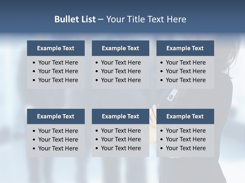 Competitive Stylish Brunette PowerPoint Template