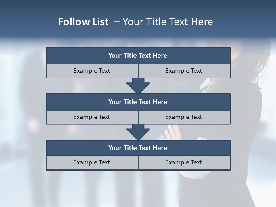Competitive Stylish Brunette PowerPoint Template