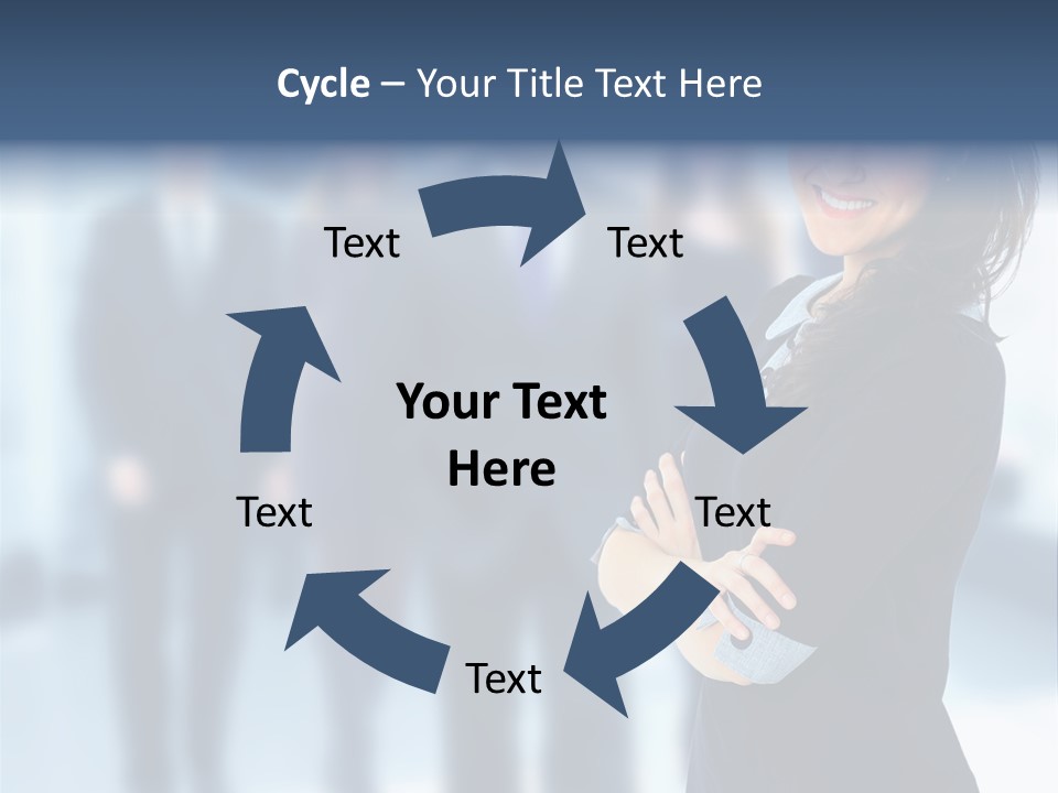 Competitive Stylish Brunette PowerPoint Template