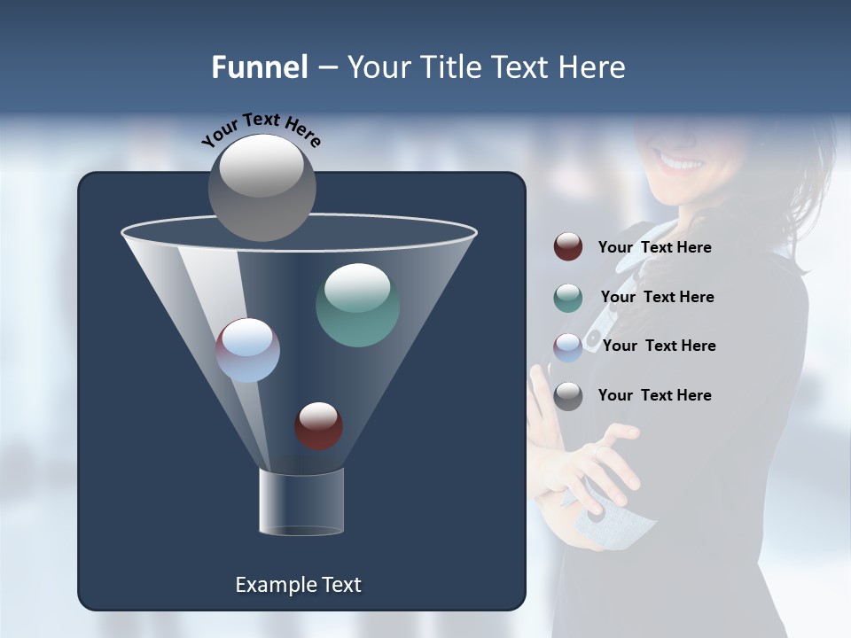 Competitive Stylish Brunette PowerPoint Template