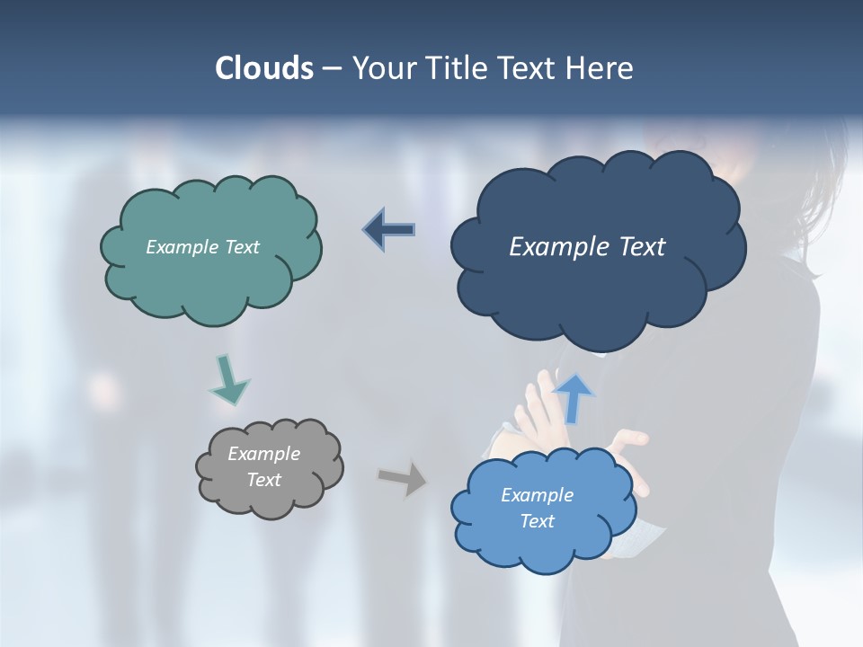 Competitive Stylish Brunette PowerPoint Template