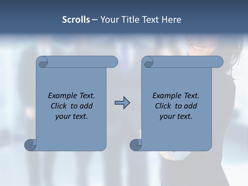 Competitive Stylish Brunette PowerPoint Template