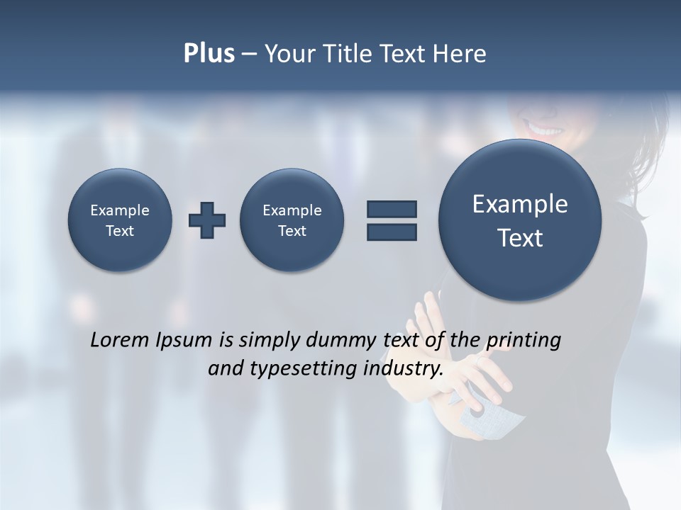 Competitive Stylish Brunette PowerPoint Template