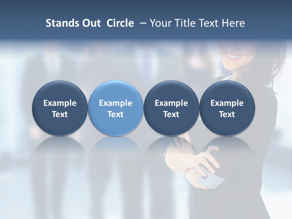 Competitive Stylish Brunette PowerPoint Template