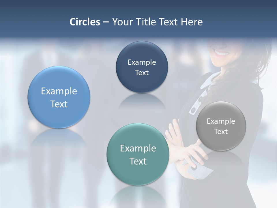 Competitive Stylish Brunette PowerPoint Template