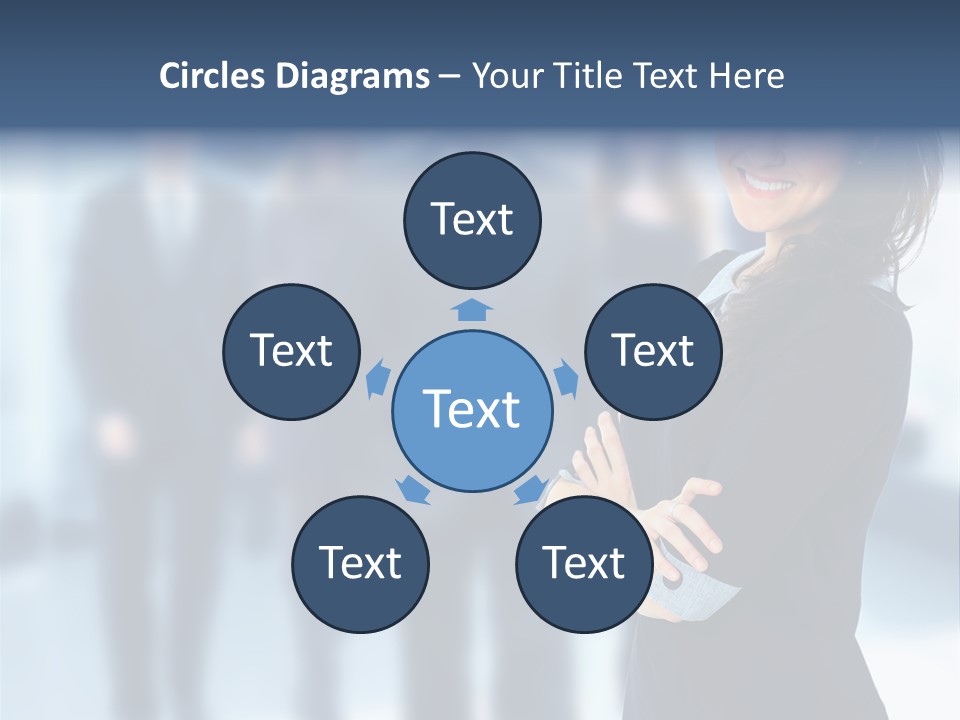 Competitive Stylish Brunette PowerPoint Template